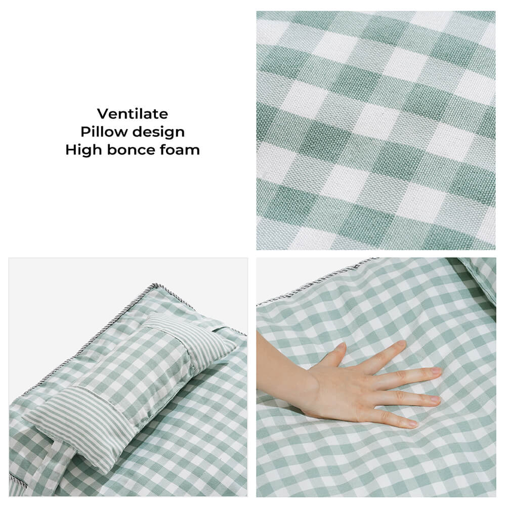 PetComfort – Waschbares Bett für Hunde und Katzen mit Karokissen
