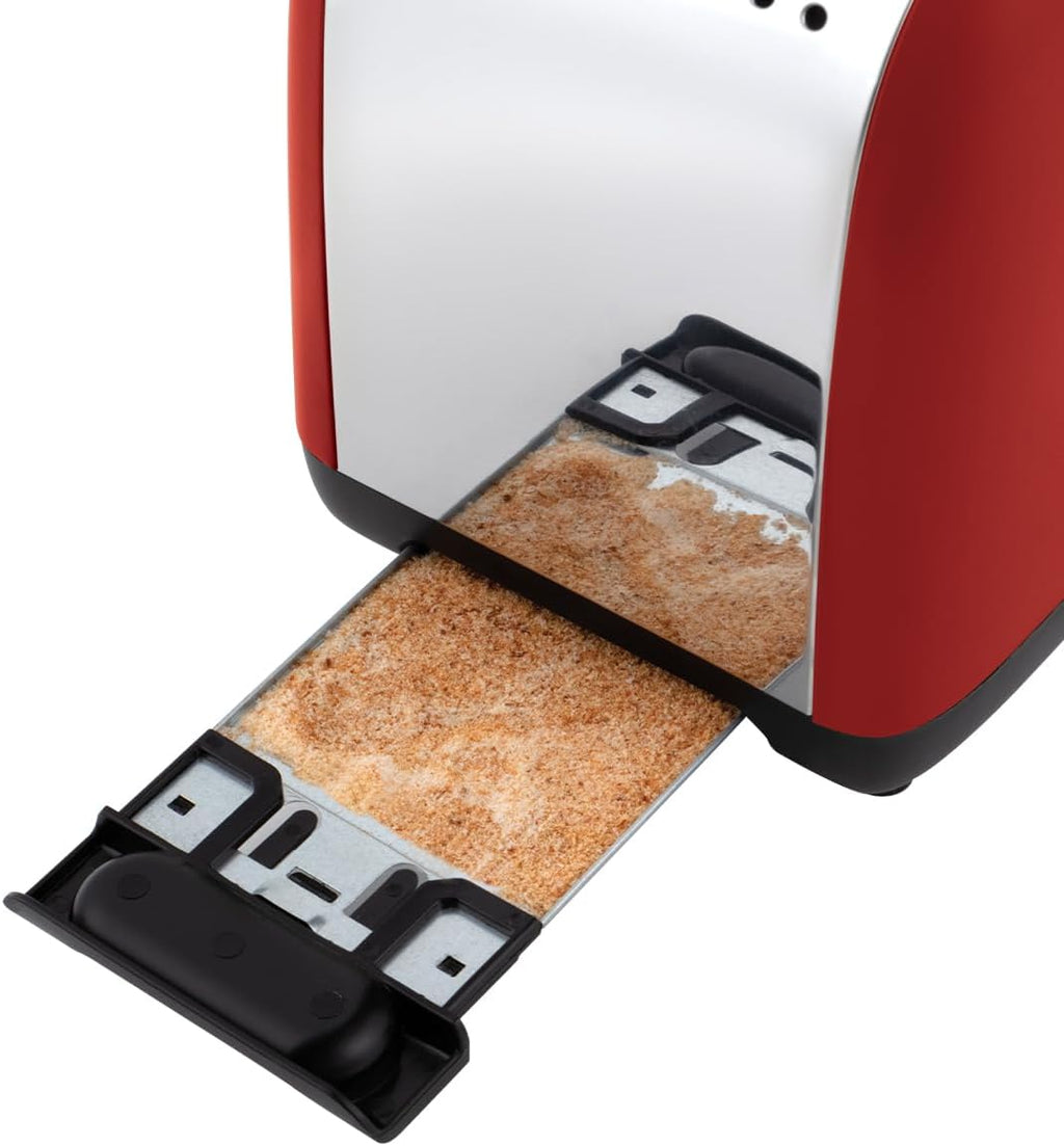 Russell Hobbs Set Colazione Colours+ Rosso: Macchina da caffè [Timer digitale, Doccetta per estrazione e aroma ottimali] 24031-56 + Bollitore [1,7l, 2400W] 20412-70 + Tostapane [per 2 fette] 26554-56