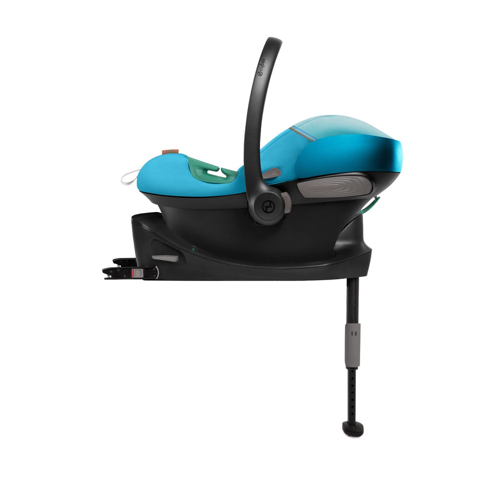 CYBEX Gold Babyschale Aton S2 i-Size, Ab Geburt bis ca. 24 Monate, Max. 13 kg, Inkl. Neugeboreneneinlage, SensorSafe kompatibel, Ocean Blue