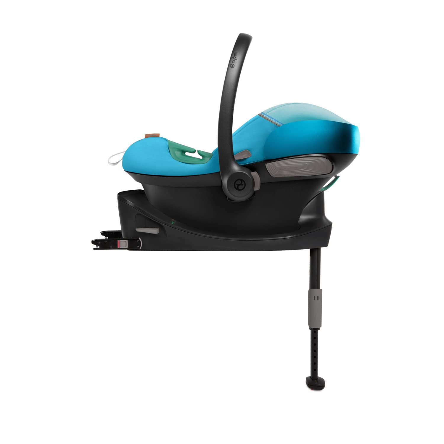 CYBEX Gold Babyschale Aton S2 i-Size, Ab Geburt bis ca. 24 Monate, Max. 13 kg, Inkl. Neugeboreneneinlage, SensorSafe kompatibel, Ocean Blue