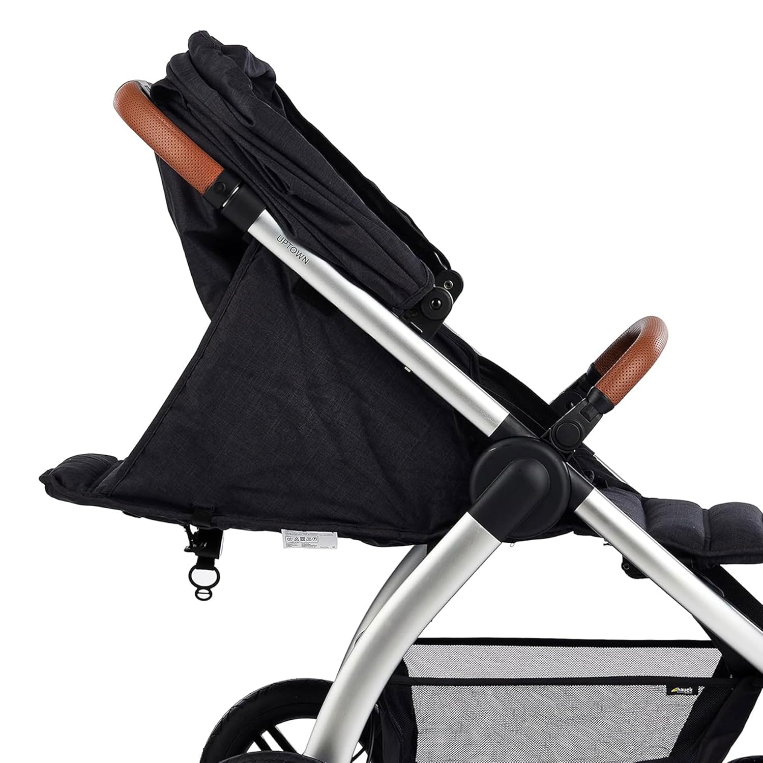 Hauck Uptown Passeggino Melange Rose – Passeggino per ogni terreno, seduta extra large, posizione nanna, ruote in gomma, sospensioni, compatto e facile da piegare, con parapioggia