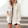 Zoe - Strickjacke mit Rippenbesatz und Knpfen