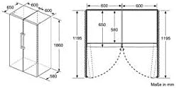Siemens GS58NDWDP, iQ500 Congelatore a Libera Installazione, 191 x 70 cm, 366 L, noFrost, bigBox, Illuminazione Interna a LED, superFreezing, varioZone per Vano Congelatore Adattabile, freshSense