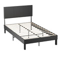 Sonnewelt Letto Imbottito con Testiera in Pelle