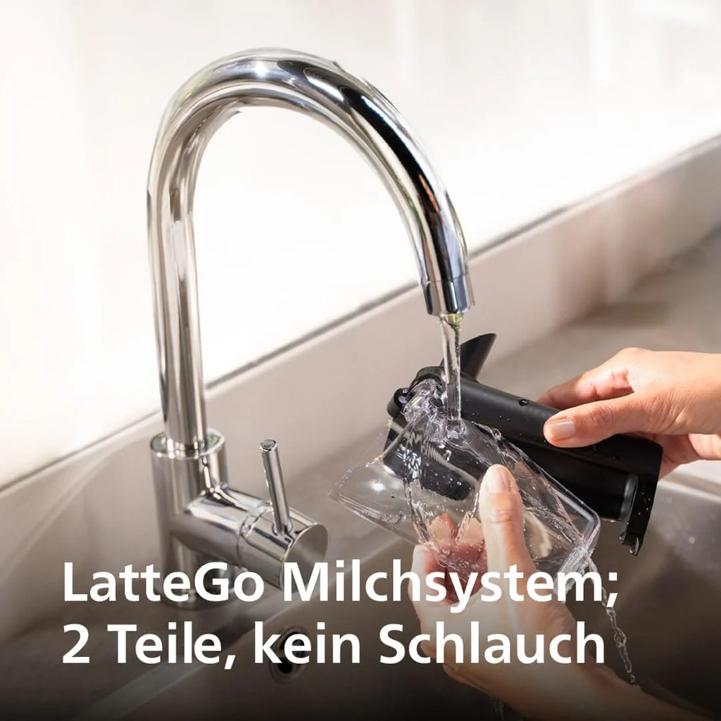 Philips Serie 5500 Macchina da Caffè Automatica – Sistema Lattiera LatteGo, 20 Bevande Calde e Fredde, 40% più Silenziosa con SilentBrew, QuickStart, Grigio (EP5544/50)