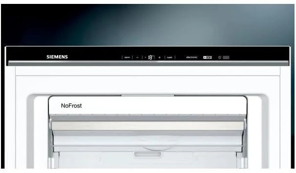 Siemens GS54NAWCV iQ500 Congelatore, 176 x 70 cm, 327 L, noFrost mai più sbrinamento, bigBox spazio per alimenti grandi, varioZone ripiani in vetro e cassetti flessibili, Bianco