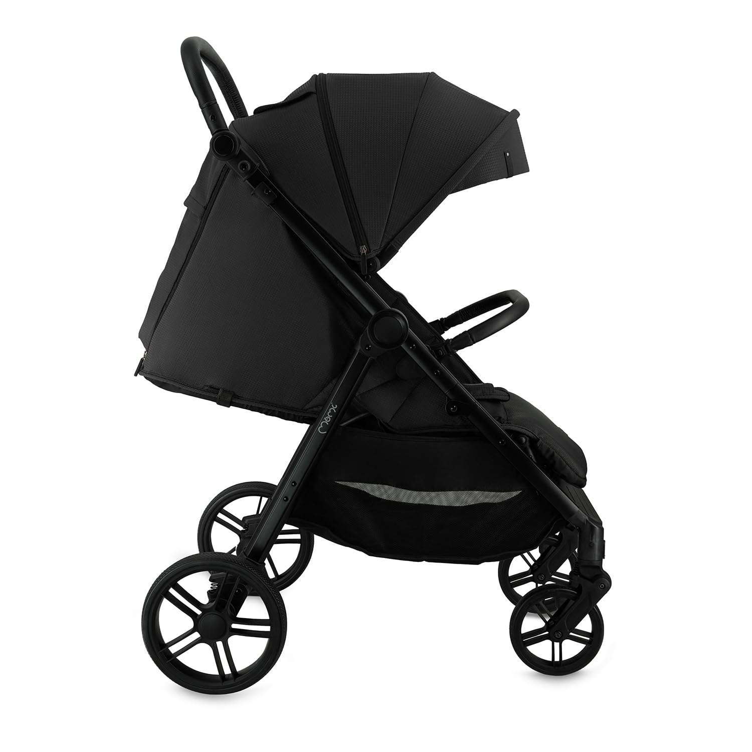 MoMi Passeggino CLARA, Passeggino dai 6 mesi in su, fino a 22 kg di peso corporeo, cintura di sicurezza a 5 punti, sacco coprigambe, portabicchieri, cestino della spesa, borsa per il cambio, zanzariera e parapioggia
