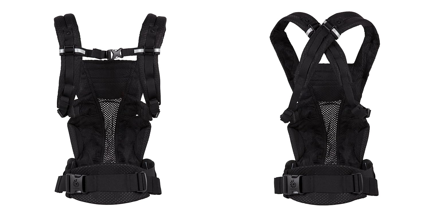 Ergobaby Omni Breeze Marsupio per Neonati dalla Nascita fino a 20 kg, Morbido Mesh SoftFlex a 4 Posizioni, Ergonomico, Porta Bebè, Natural Beige