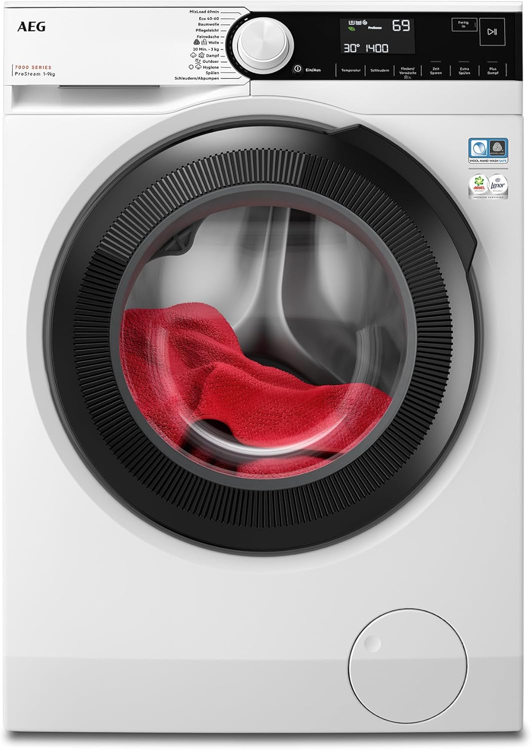 AEG L6AMZ48FL Waschmaschine / Serie 6000 mit ProSense / Mengenautomatik / 8,0 kg / 1400 U/min