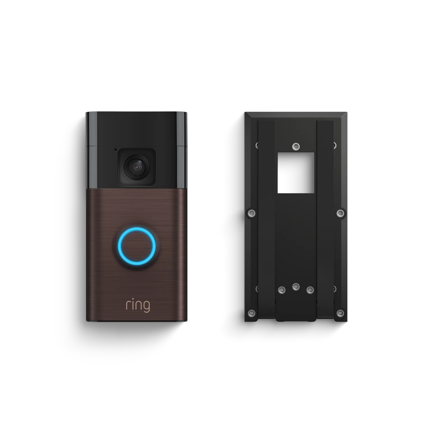 Akku-Videotürklingel + selbsthaftende Halterung (Battery Video Doorbell + No-Drill Mount)