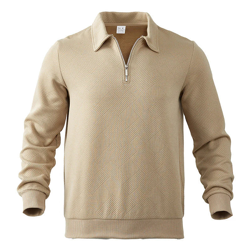 Polo in felpa con cerniera da uomo
