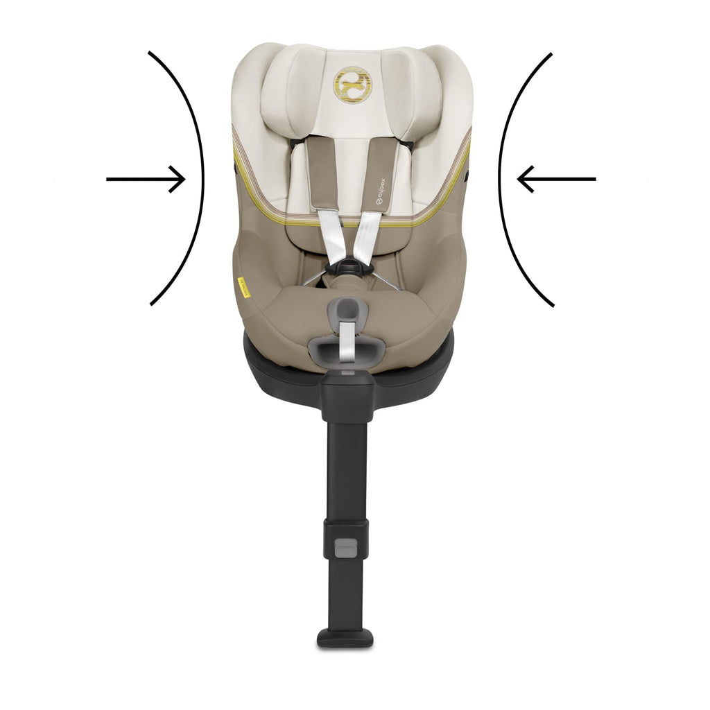 CYBEX Gold Kinder-Autositz Sirona S2 i-Size, Ab ca. 3 Monaten bis 4 Jahren, Max. 18 kg, SensorSafe kompatibel, Granite Black