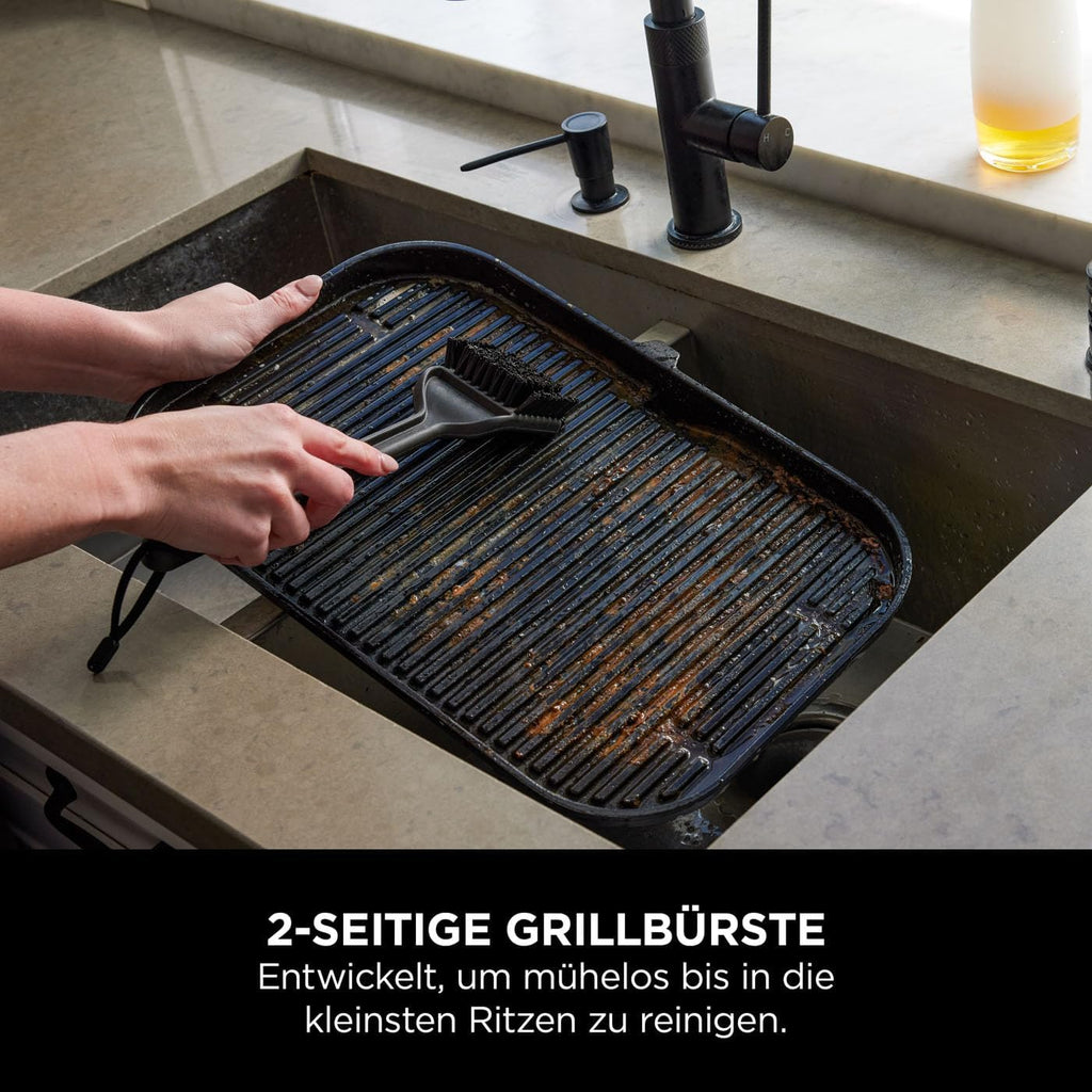 Ninja Woodfire verstellbarer Ständer und Beistelltisch, Außenofen- und Grillständer, robuster Outdoor-Kochtisch und Pizzaofenständer, Schwarz 4718J800EUUK
