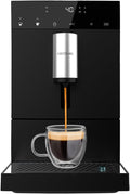 Macchina da caffè superautomatica compatta Cecotec Cumbia Cremmaet Compact, 1350 W, 19 bar e sistema Thermoblock, serbatoio acqua da 1,1 L e contenitore caffè da 150 g, Plug&Play, pulizia automatica