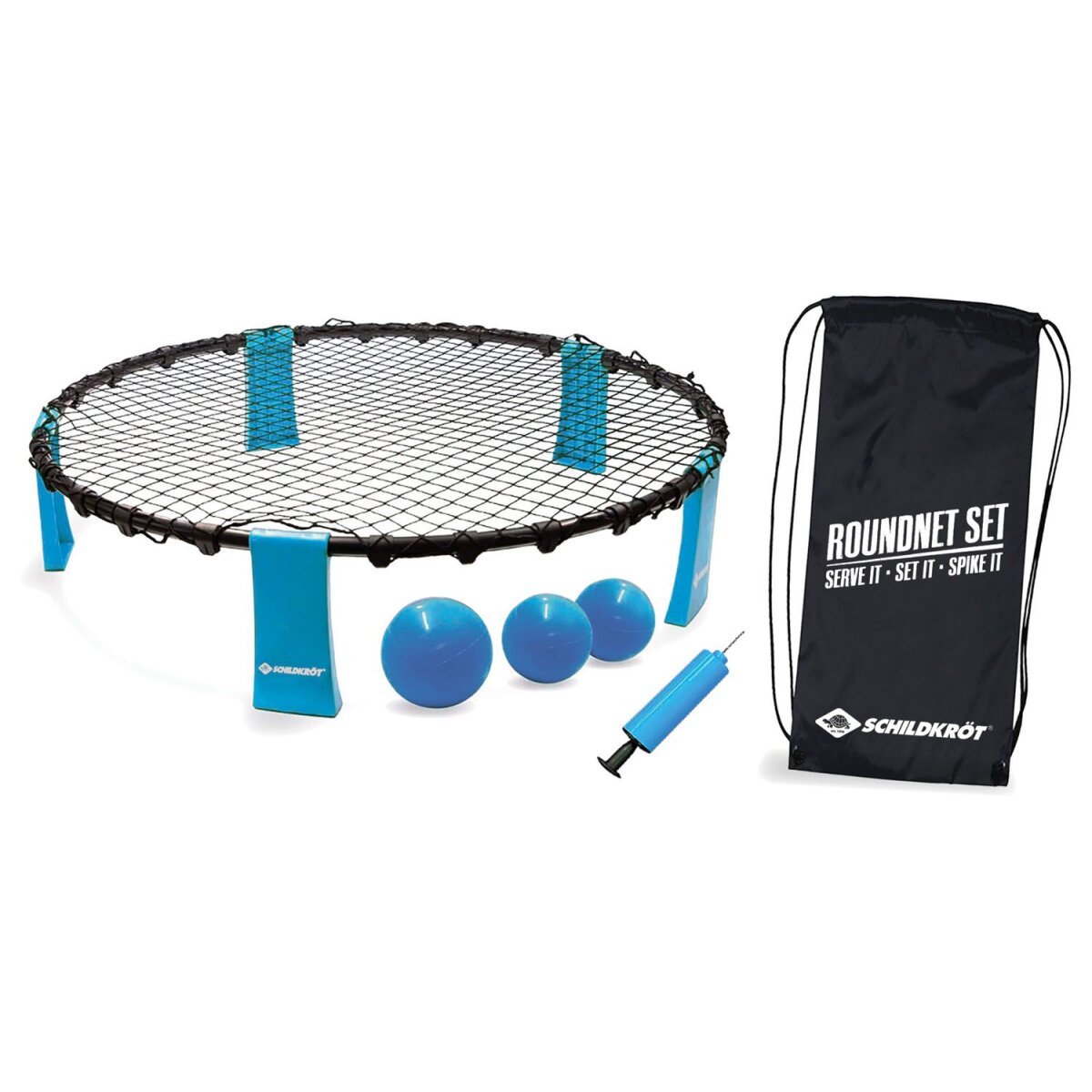 Set Schildkröt Round Net con 3 palline (4 pezzi) - B-Ware molto buono