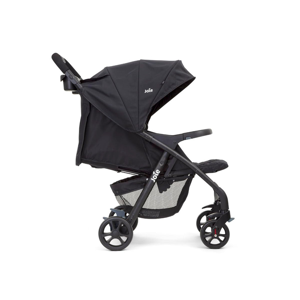 Joie Muze LX Passeggino reclinabile completo con sacco termico (dalla nascita a circa 3 anni, 0-15 kg) - Carbone