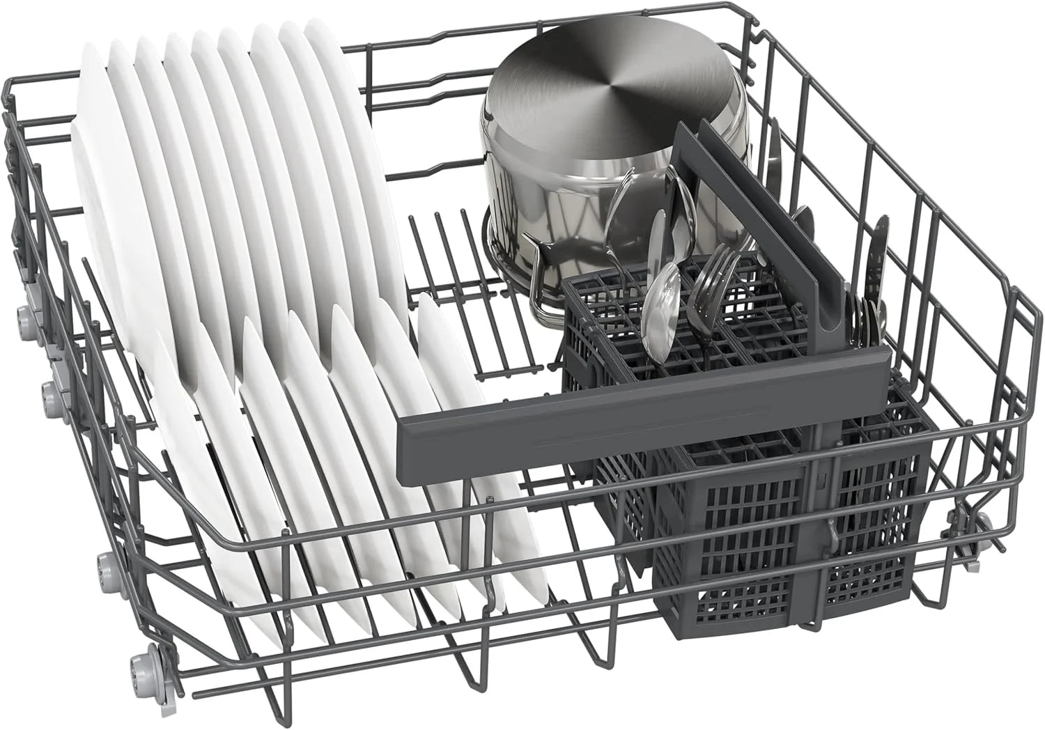 Siemens SN63EX06VE, iQ300 Smarter Lavastoviglie, Lavastoviglie a incasso totale, 60 cm, Cassetto posate, Extra silenziosa, varioSpeed, Apertura automatica porta, Triple rackMatic, infoLight, intensiveZone
