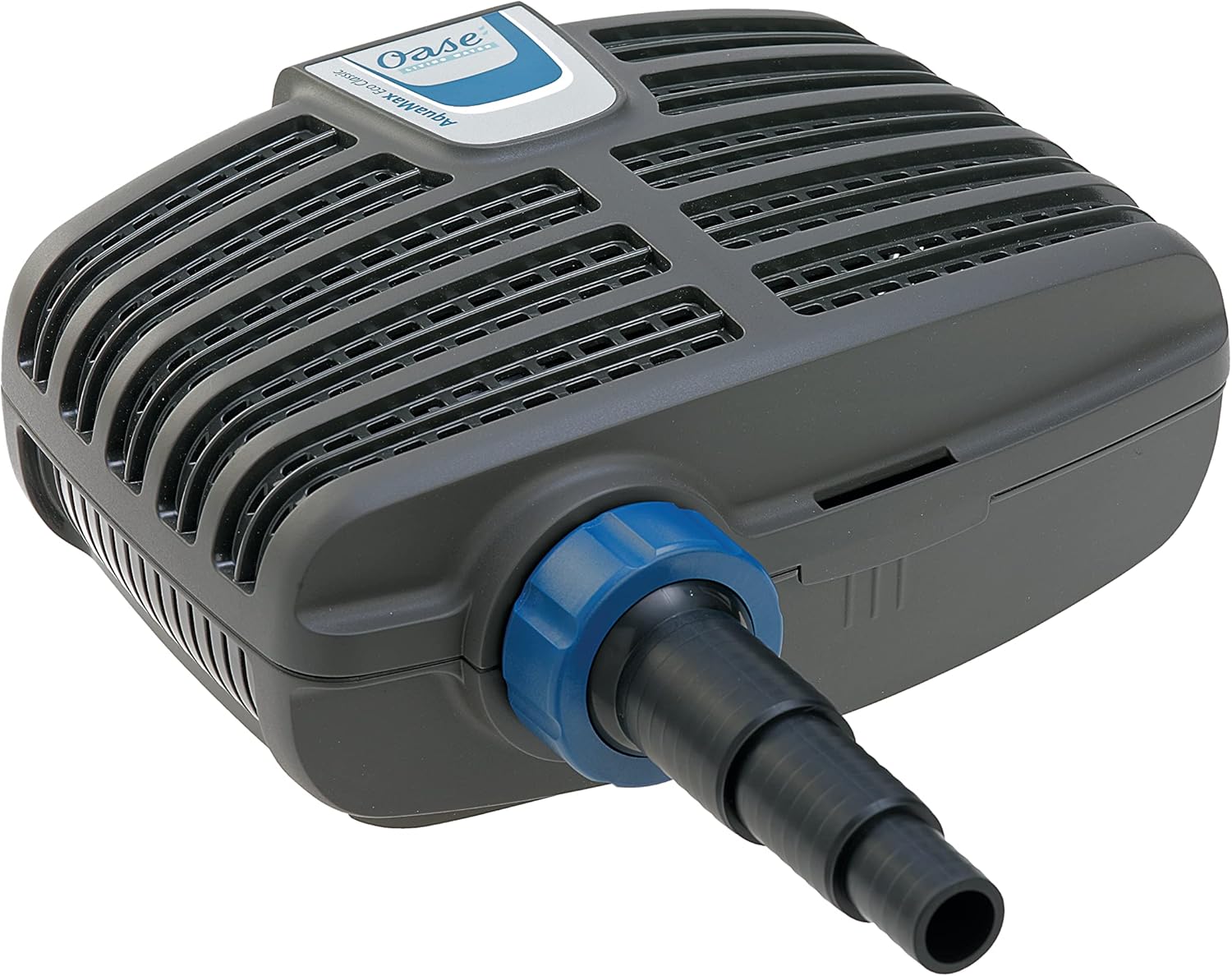 OASE 51096 Pompa per filtro e ruscello AquaMax Eco Classic 5500, portata 5300 l/h, pompa per ruscello a risparmio energetico, pompa per laghetto, filtro, pompa, ruscello, grigio scuro