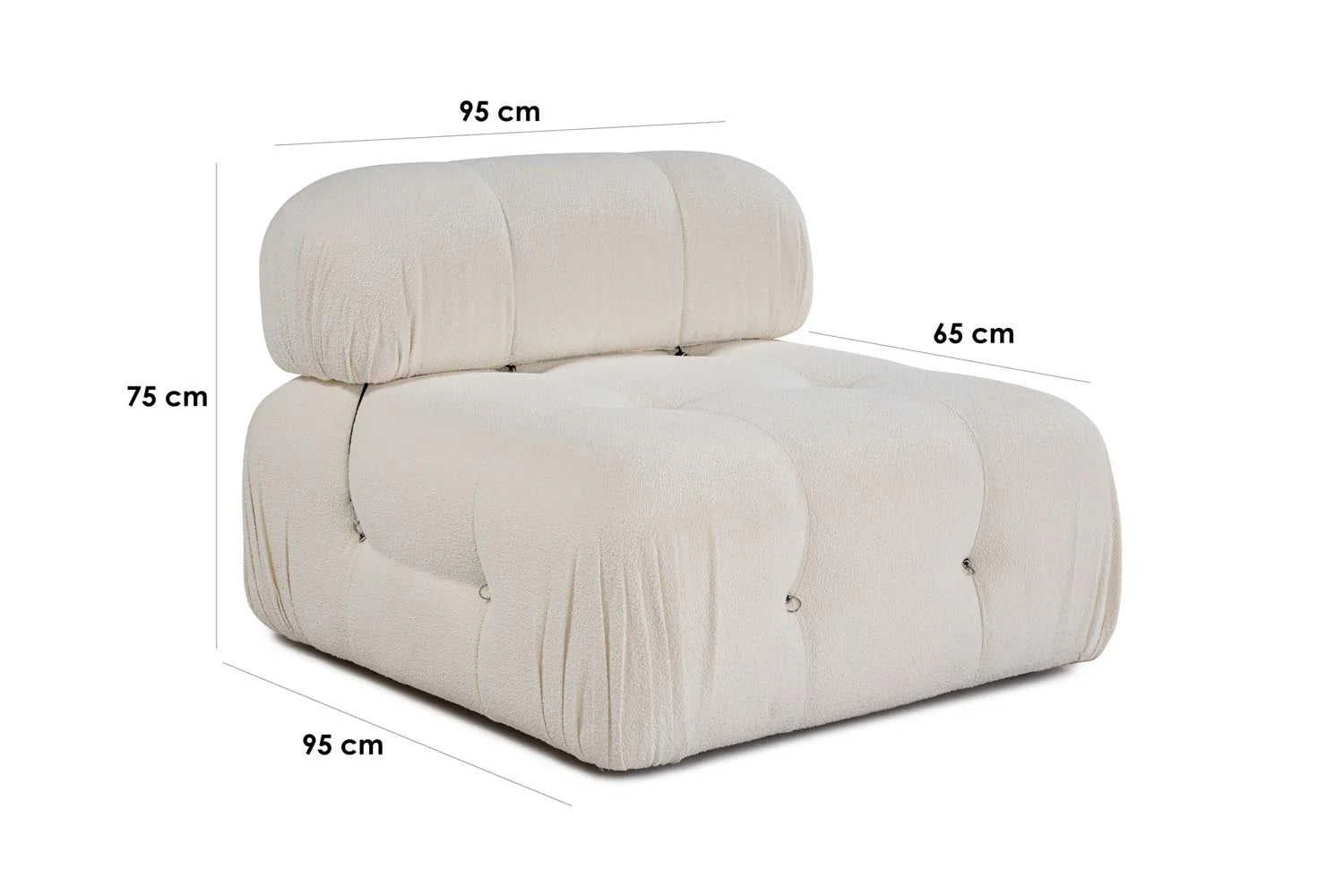 Divano modulare Bubble O1 - Bianco