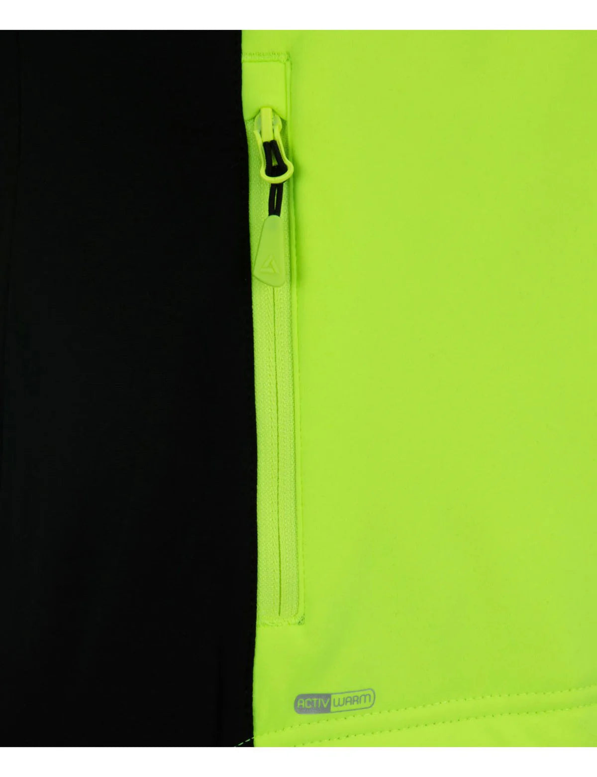 Damen Thermo Softshell Fahrradjacke Pro Line II Neon-Schwarz