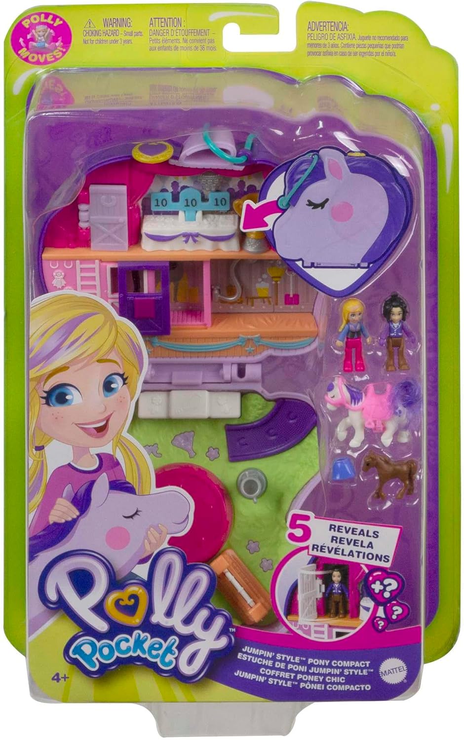 Polly Pocket GTN15 - Valigetta Caffetteria Riccio con Design Caffè e Animali, Mini Bambola Polly e HCG16 - Acquario Lontre, Tema Acquario con Micro Bambole Polly e Nicolas, 5 Sorprese e 12 Accessori