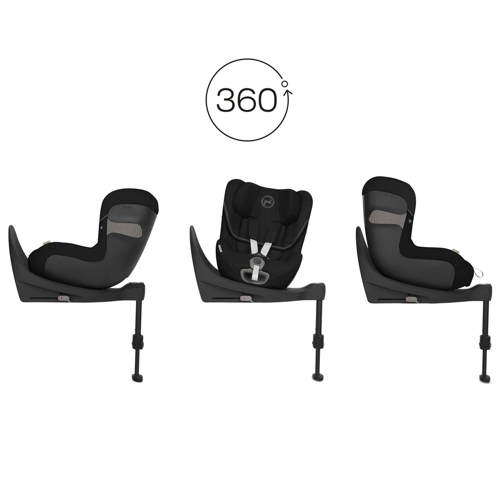 CYBEX Gold Kinder-Autositz Sirona S2 i-Size, Ab ca. 3 Monaten bis 4 Jahren, Max. 18 kg, SensorSafe kompatibel, Granite Black