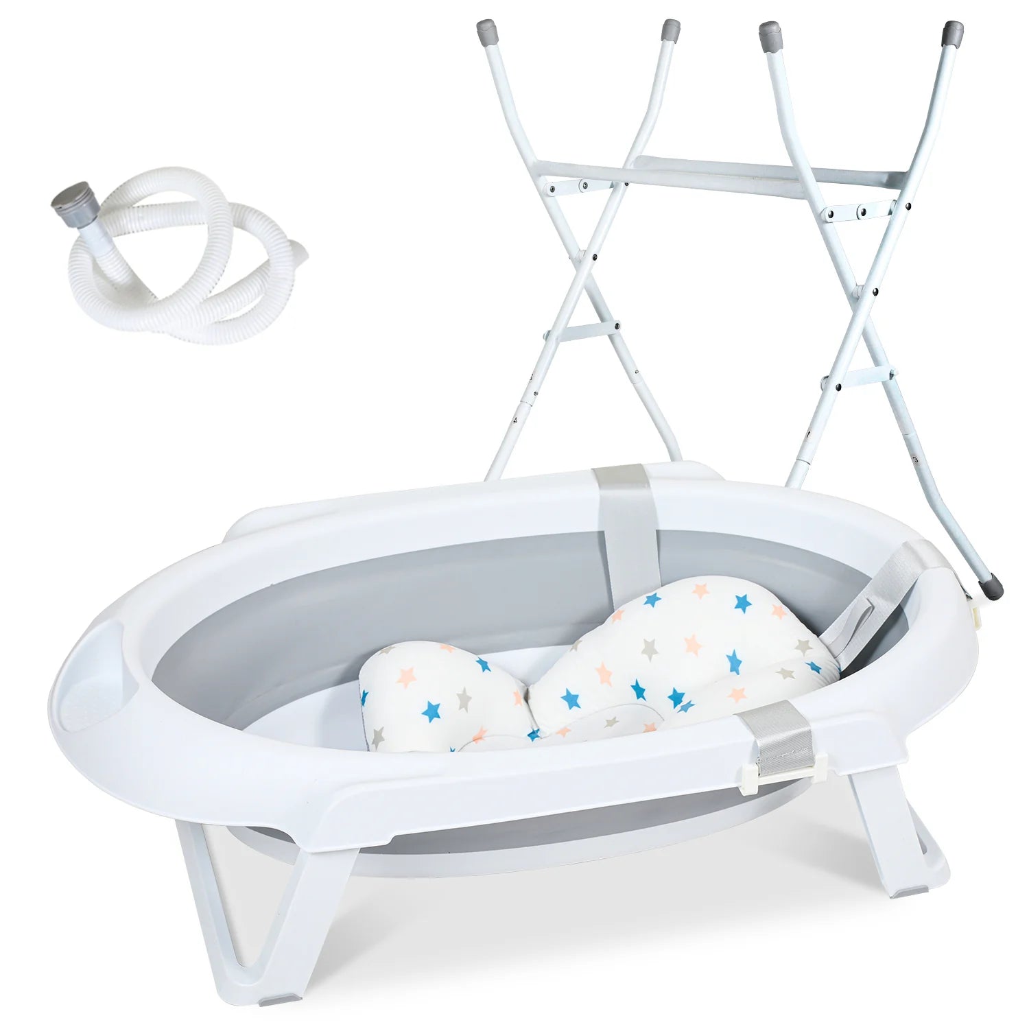 Sonnewelt Babywanne mit Stnder Faltbare mit Thermometer