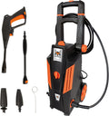 Idropulitrice DELTAFOX - pressione max 135 bar - 1800 W - portata max 420 l/h - tubo flessibile 5m - cavo 5m - serbatoio detergente 0,8L - avvolgitubo - pompa in alluminio