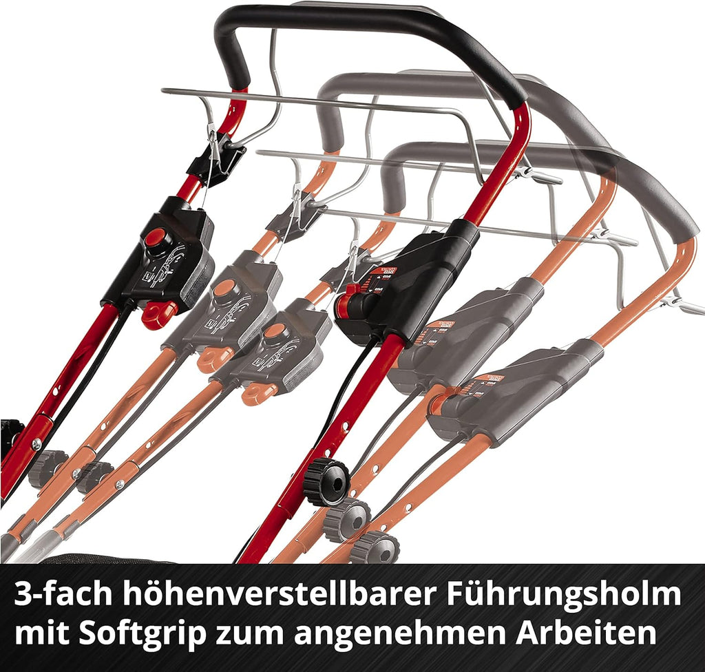 Tagliaerba a batteria Einhell GE-CM 36/47 S HW Li Kit Power X-Change (36 V, 47 cm larghezza di taglio, fino a 700 m², Brushless, trazione posteriore, cesto di raccolta da 75 L, incl. 4x 4,0 Ah + 2x caricabatterie doppio)