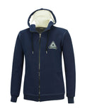 Winter Sweatshirt Crew Pro Line mit Kapuze und Full Zip Navy-Blau Set