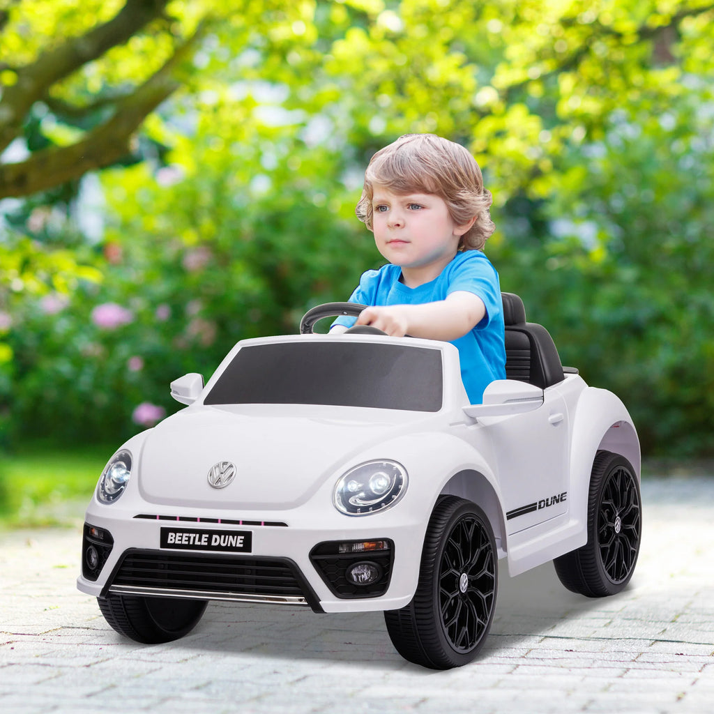 AIYAPLAY Macchina Elettrica per Bambini 12V con Telecomando Bianca