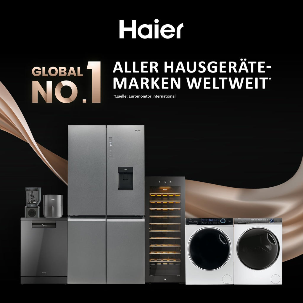 Haier I-PRO SERIE 7 HW80-B14979 Waschmaschine / 8 kg / A - beste Effizienz / Direct Motion Motor - absolut leise / XL-Trommel / Refresh-Dampfprogramm / Vollwasserschutz / ABT
