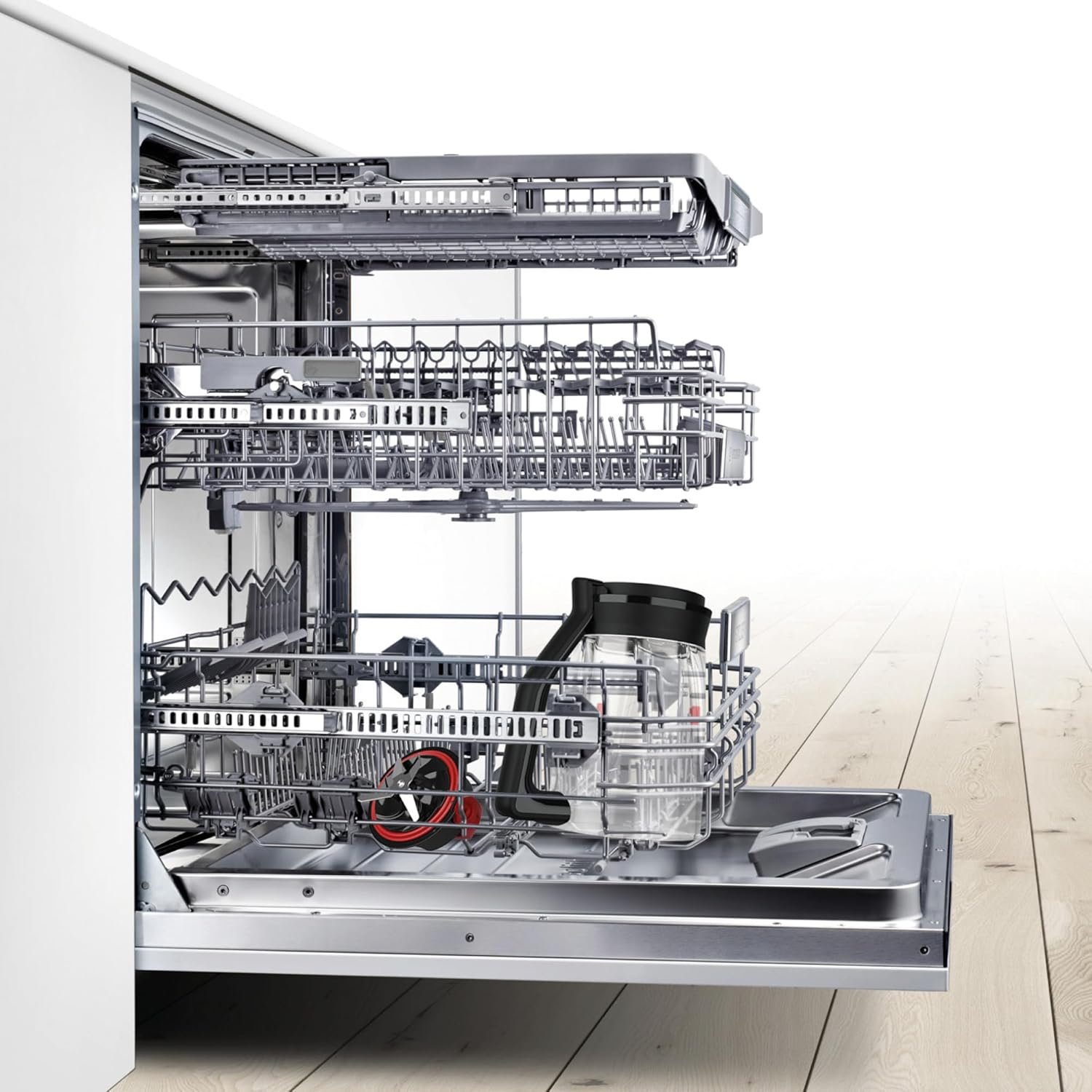 Bosch Standmixer VitaPower Serie 4 MMB6172SN, verbesserte Version, 10 Jahre Motorgarantie, Edelstahl-Klingen, 1,5l Glasbehlter, spülmaschinenfeste Teile, 30,000 U/min, 1200 W, silber