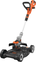 BLACK+DECKER Tagliabordi 3in1 con batteria (18V 2.0Ah, per rifinire e tagliare i bordi, con base per rasatura, ideale per piccole aree e terreni difficili) STC1820CM