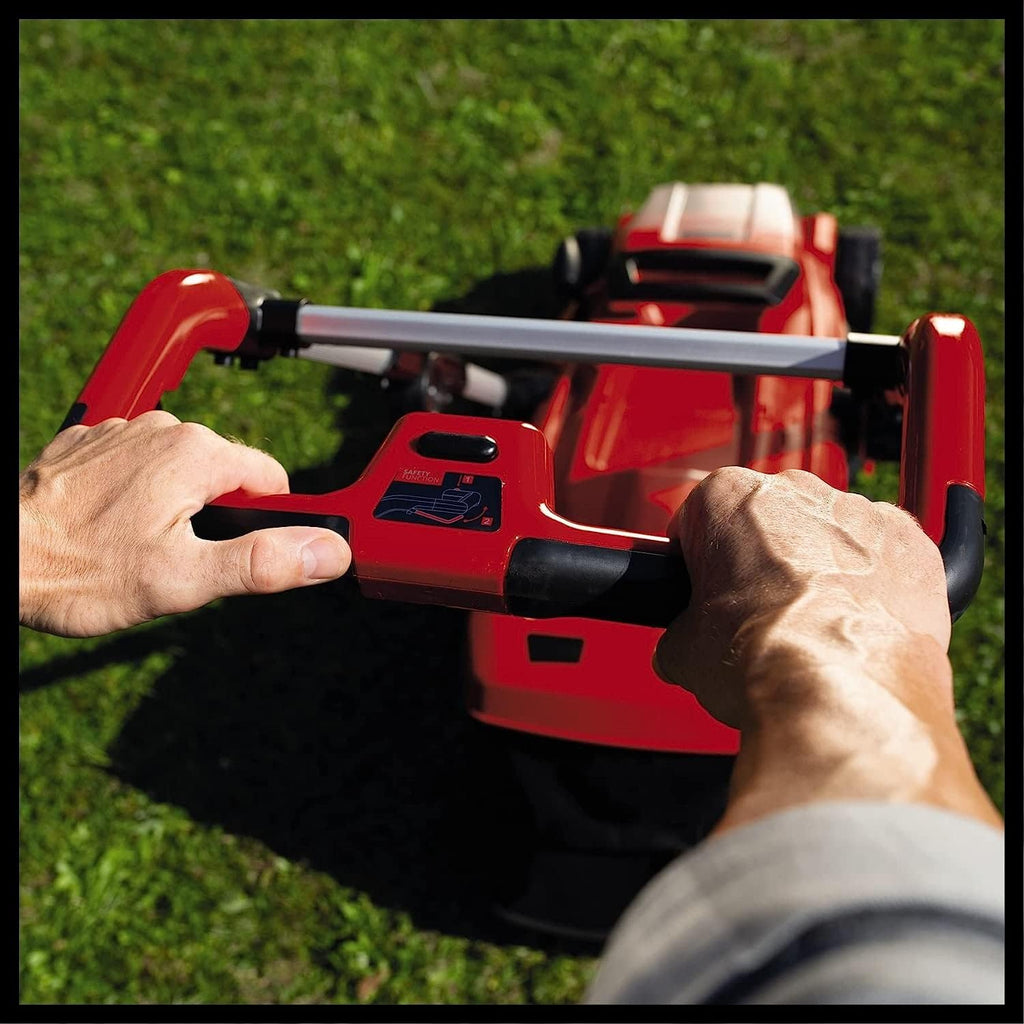 Tagliaerba a batteria Einhell GE-CM 36/37 Li-Solo Power X-Change (36 V, larghezza taglio 37 cm, fino a 400 m², cesto di raccolta 45 L, altezza taglio 25-75 mm, senza batteria)
