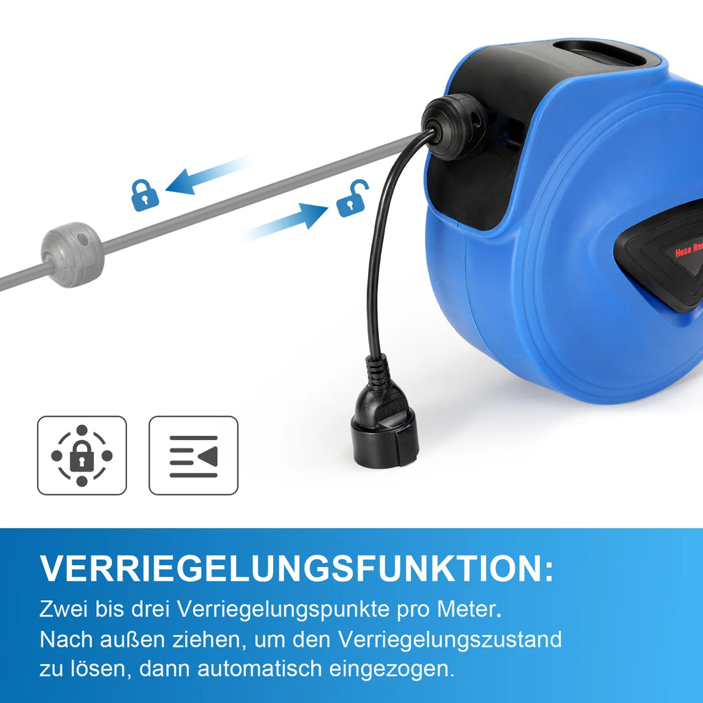 Sonnewelt Avvolgicavo Automatico 20m Una Spina/Con tre spine