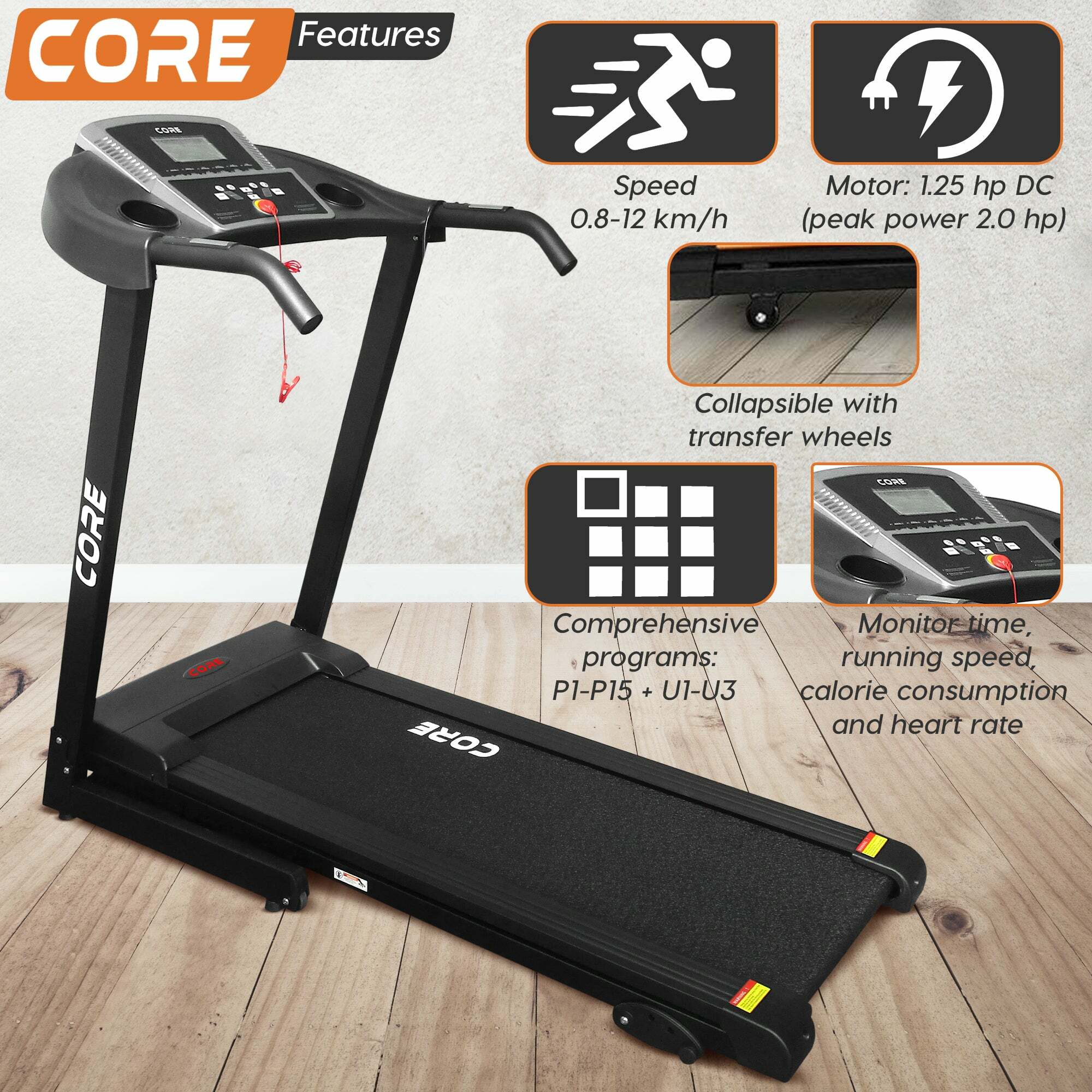 Tapis roulant motorizzato Core