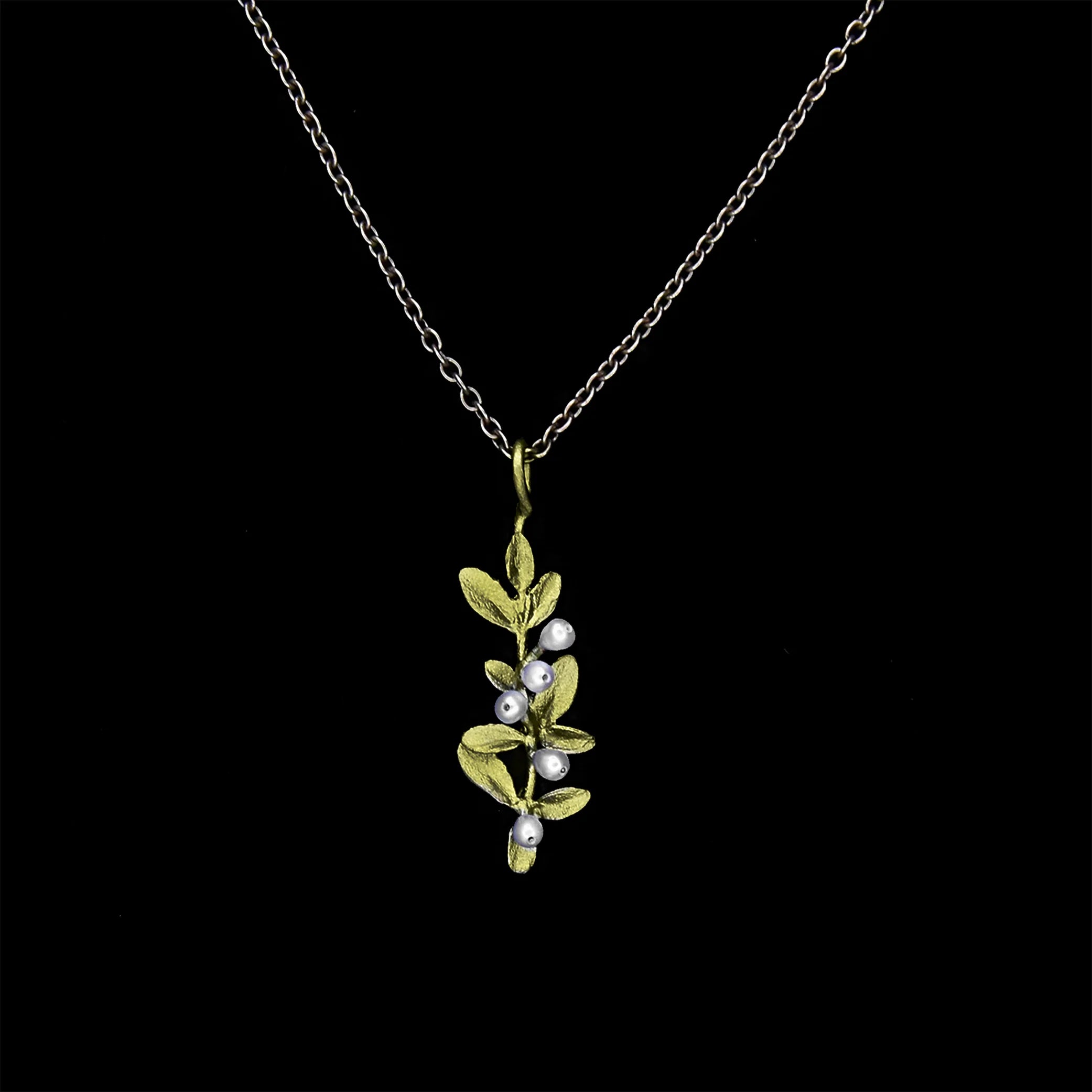 Collana in timo fiorito con ciondolo