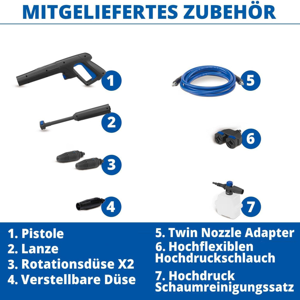Idropulitrice AR Blue Clean e-4 TWINFLOW con sistema Dualtech (2500 W, 150 bar, 810 l/h)