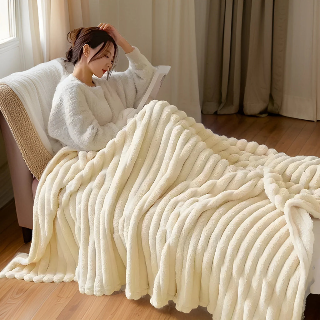 CozyBlanket - Luxurise Plüsch-Fleece-Decke für das Sofa - weiche, warme und kuschelige Decke für Sofa und Wohnzimmer
