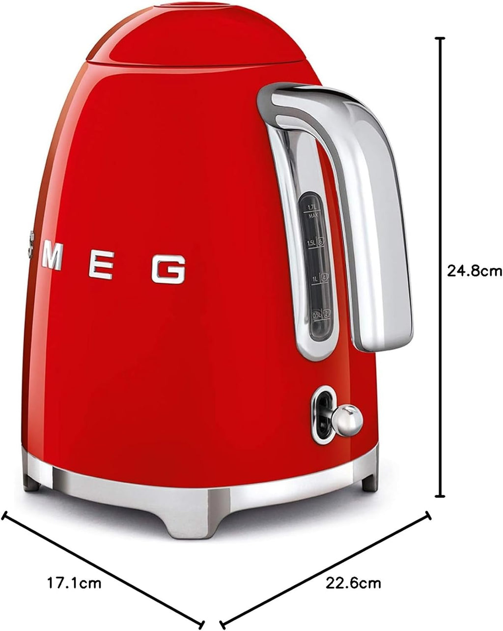 Smeg, 2x2 TSF01CREU - Tostapane, 2 scomparti per 2 fette, 6 livelli di doratura, funzione riscaldamento, funzione scongelamento e bagel, vassoio raccoglibriciole, 950W, Crema