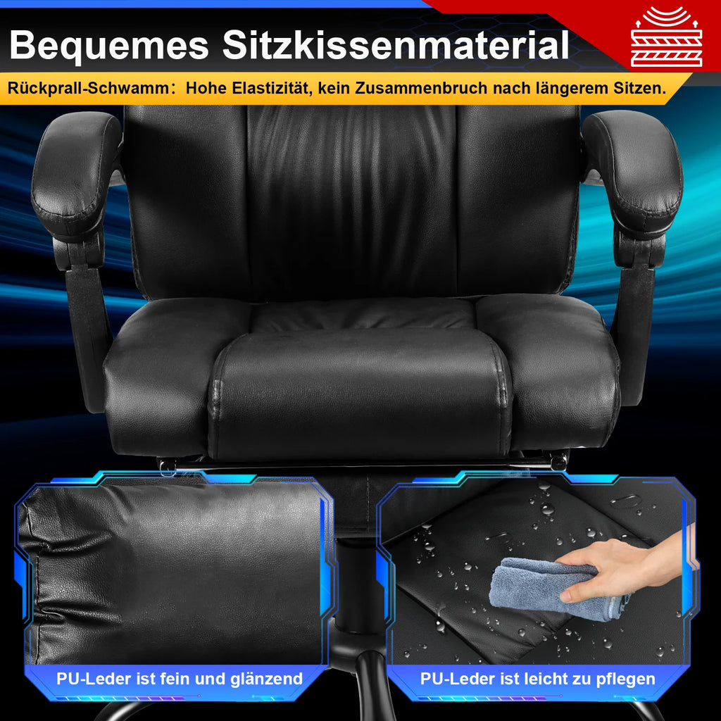 Sonnewelt Sedia girevole regolabile in altezza Sedia da ufficio girevole a 360°