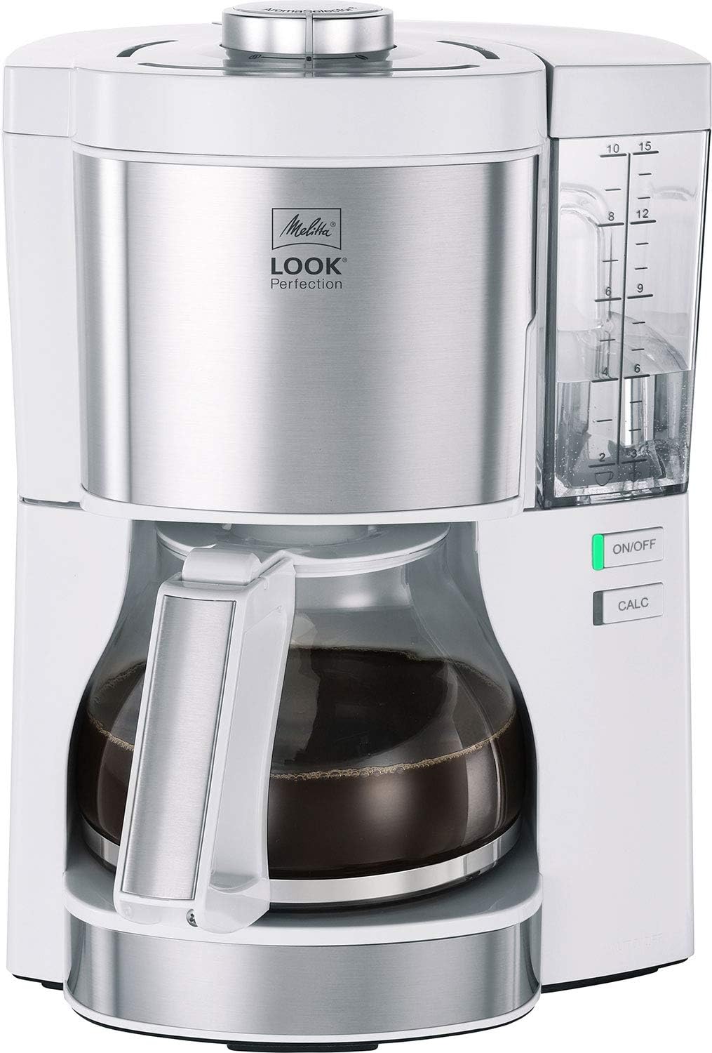 Melitta Look Perfection - Macchina da caffè con filtro - con caraffa termica - sistema antigoccia - 10 tazze - Nera (1025-16)