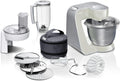 Bosch Robot da cucina Serie 4 MUM58720, ciotola in acciaio inox 3,9 L, frullatore 1,25 L, movimento planetario, gancio impastatore, frusta, frusta, tritacarne continuo, 3 dischi, 1000 W, rosso scuro/argento