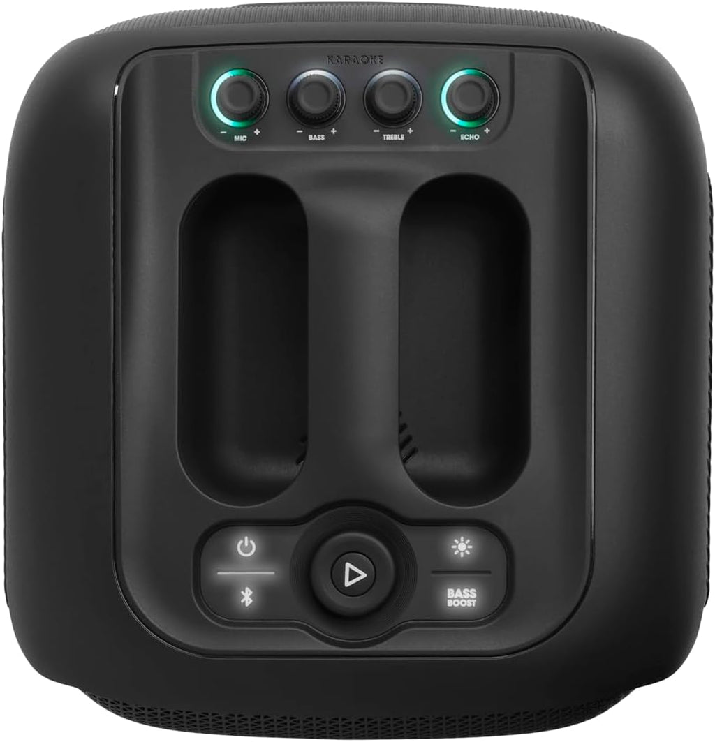 JBL PartyBox Encore – Altoparlante portatile per feste da interno e da esterno – Con luci integrate, design IPX4 e bassi profondi – 10 ore di autonomia – Nero