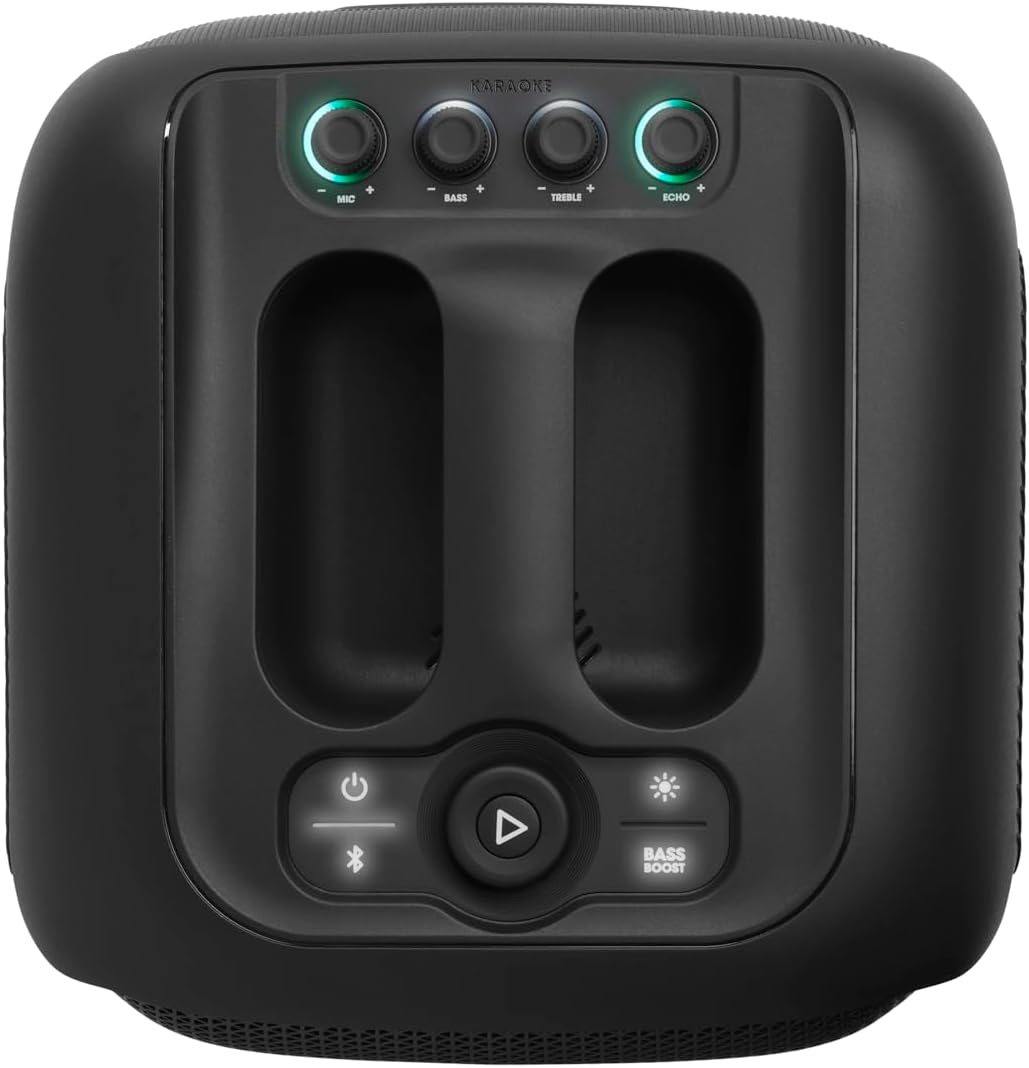 JBL PartyBox Encore – Altoparlante portatile per feste da interno e da esterno – Con luci integrate, design IPX4 e bassi profondi – 10 ore di autonomia – Nero