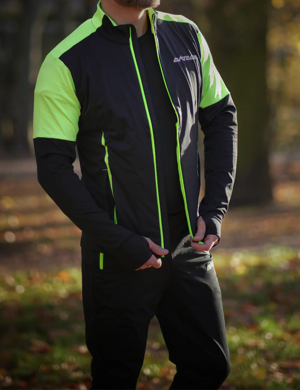 Set da corsa in pile invernale da uomo + Pantaloni da corsa Pro Line