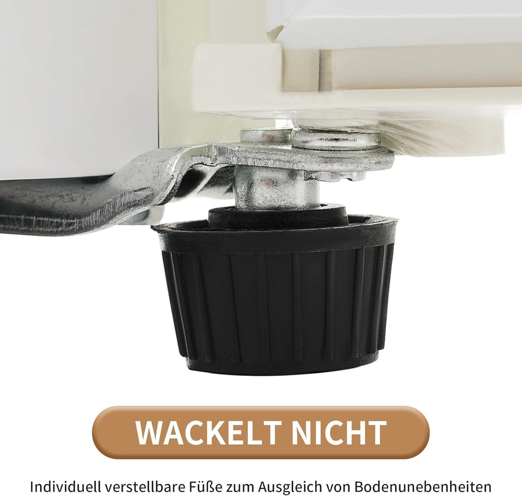 Merax Frigorifero con Congelatore, Frigorifero Combinato, Piccolo Frigorifero con 51L e Congelatore 21L, Silenzioso, LED, Ripiani in Vetro, Cassetto Verdura, Balconcini, per Cucina, Soggiorno, Ufficio, Nero
