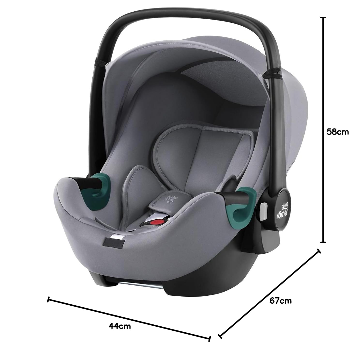 BRITAX RÖMER Babyschale BABY-SAFE 3 i-SIZE, für Neugeborene bis 15 Monate (40-83 cm), Dusty Rose