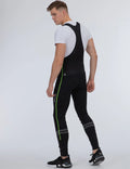 Herren Winter Fahrradhose Lang Trgerhose Pro Line II Schwarz-Neon Setprodukt